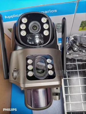 Essecloud App Dual Lens 8mp 4g Solar PTZ Camera