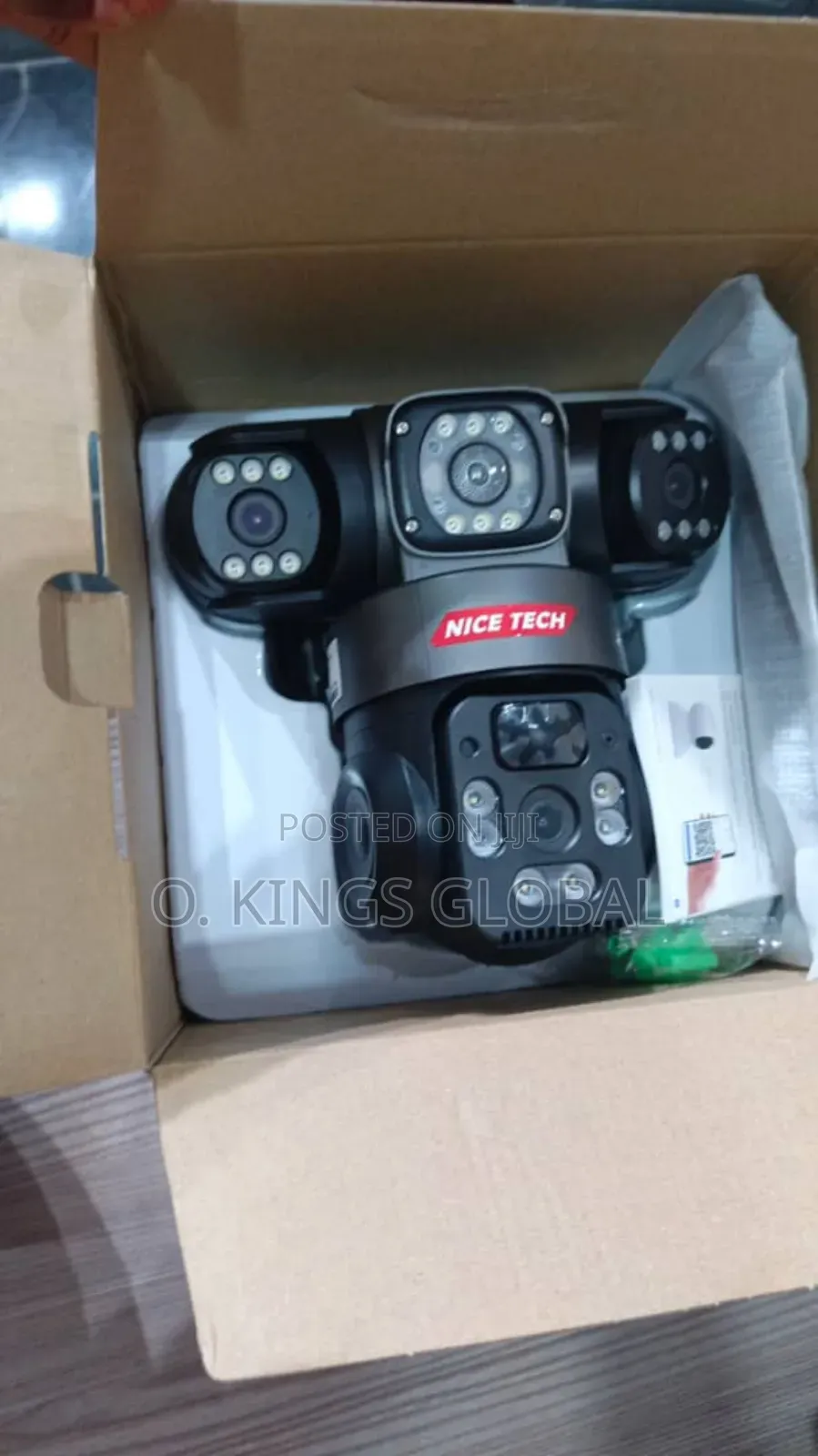 V380 Triple Lens 4g, 9mp PTZ Solar Camera