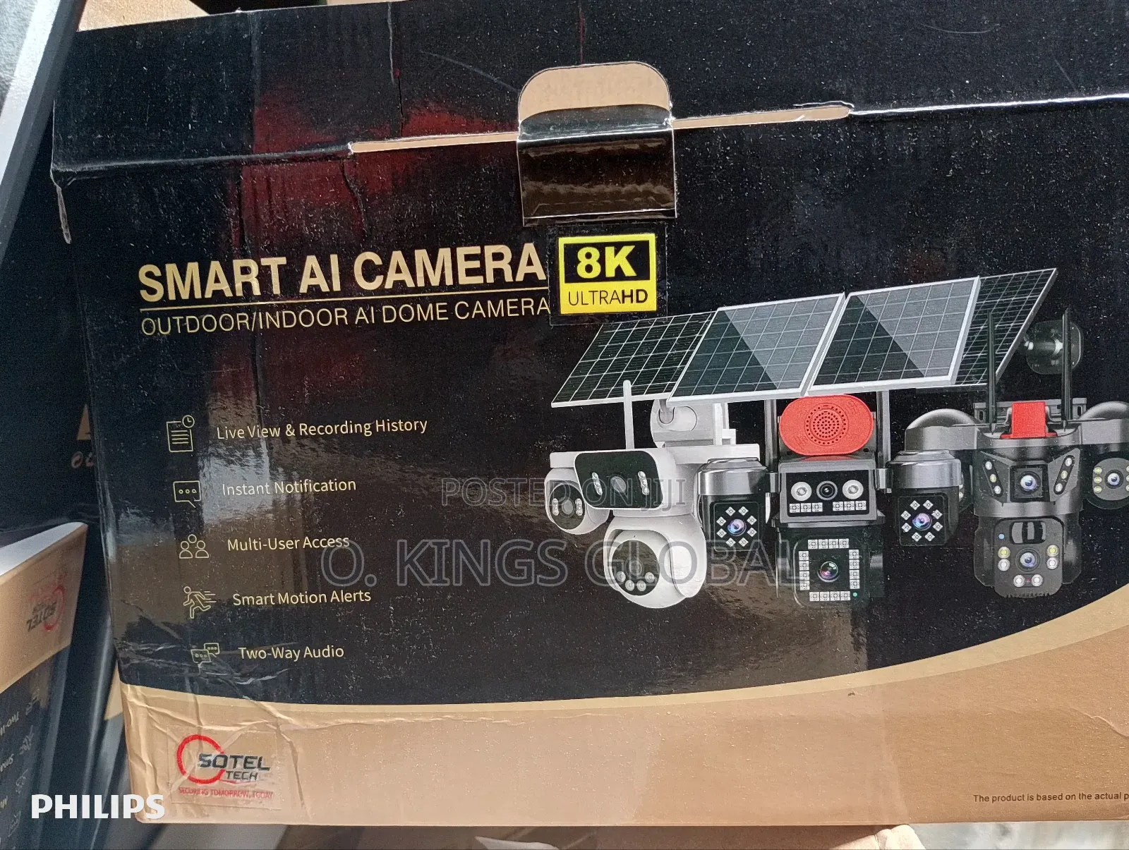 4 Lens, 4 Views, E-Sim/4g, Double Panel, Ai Smart CCTV Camera
