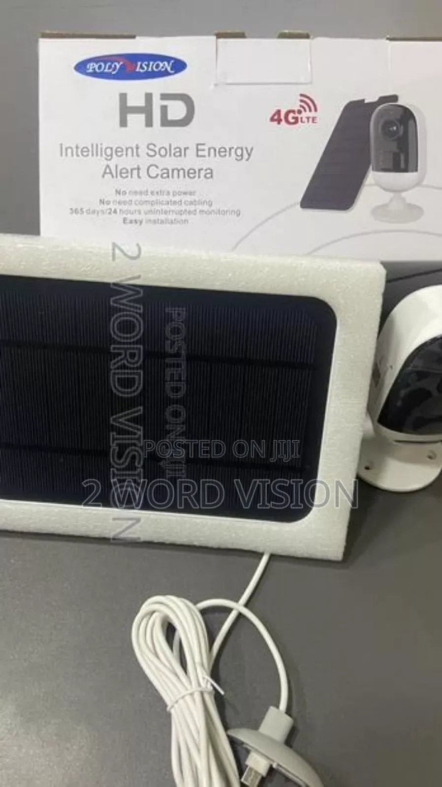 Solar Powered 4g Simcard Indoor CCTV Camera