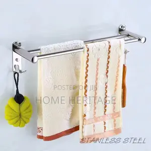 Double Towel Rail With Hook