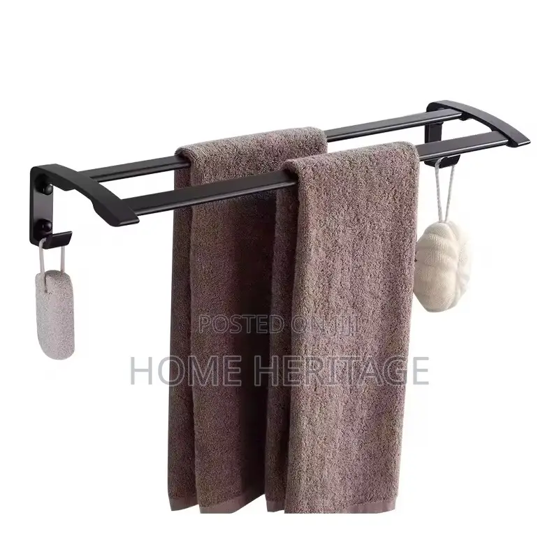 Double Towel Rail With Hook