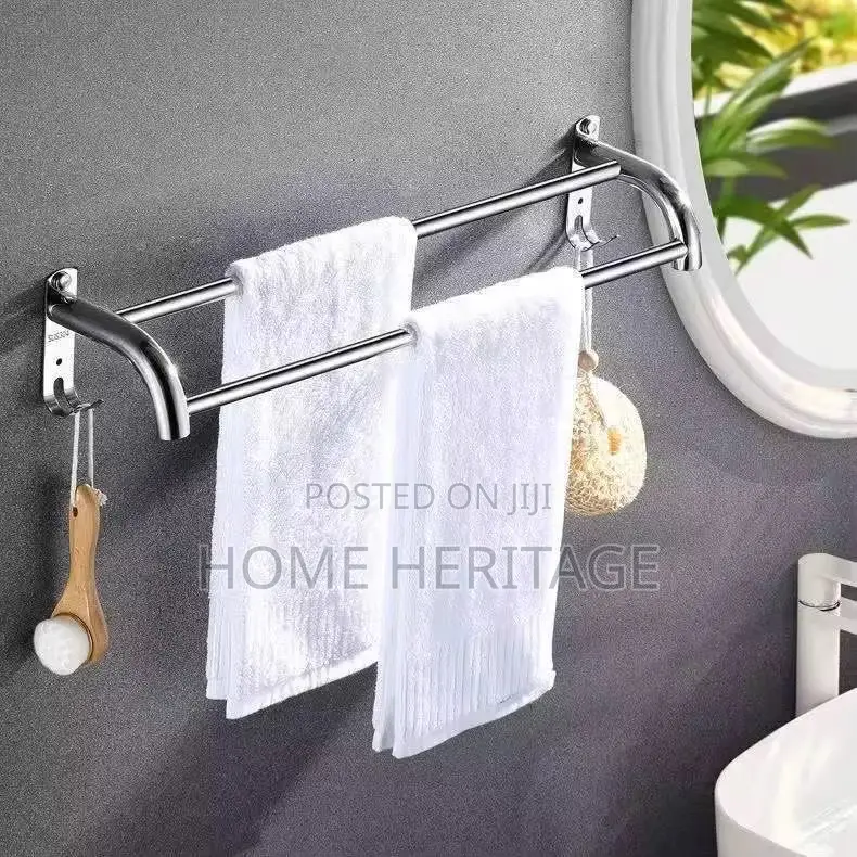 Double Towel Rail With Hook