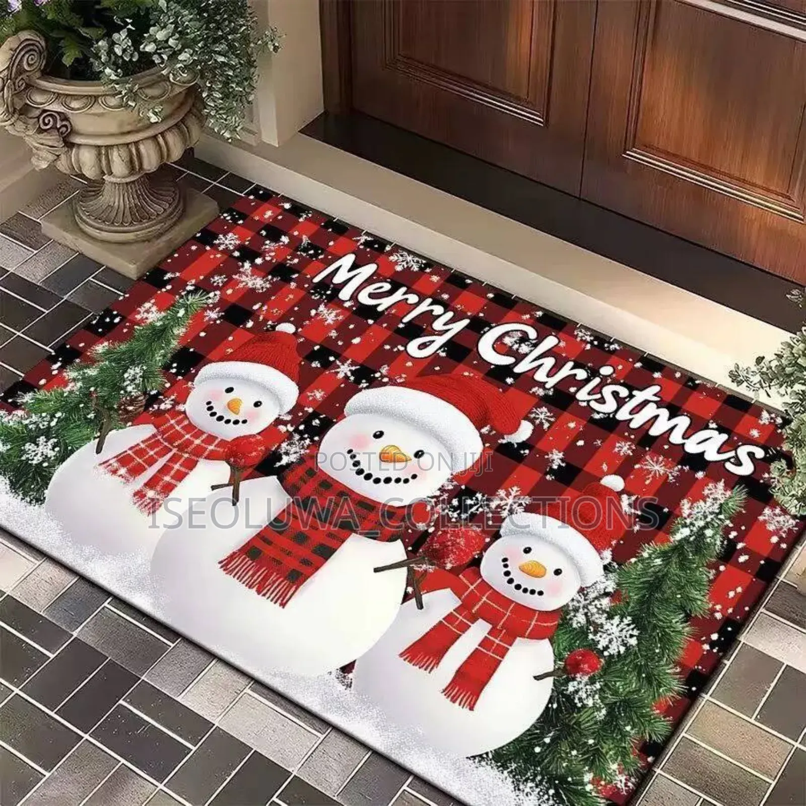 Beautiful Christmas Doormat