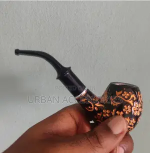 Gold Design Tobacco Pipe