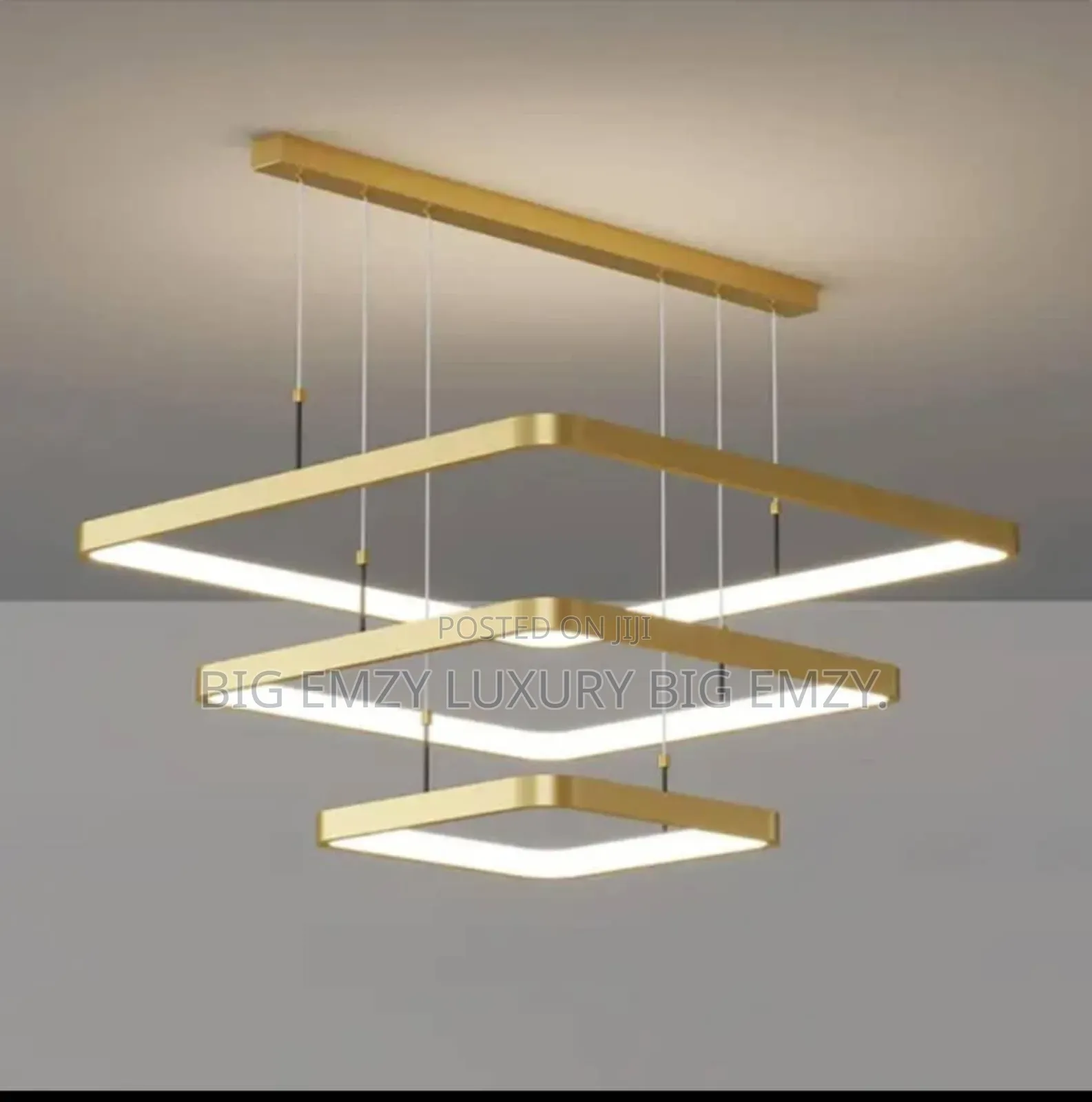 Modern Square Led Chandelier or Pendant Light.