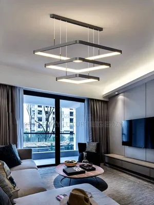 Modern Square Led Chandelier or Pendant Light.