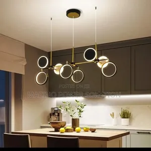 Vintage Chandelier Led Black Gold Nordic Light