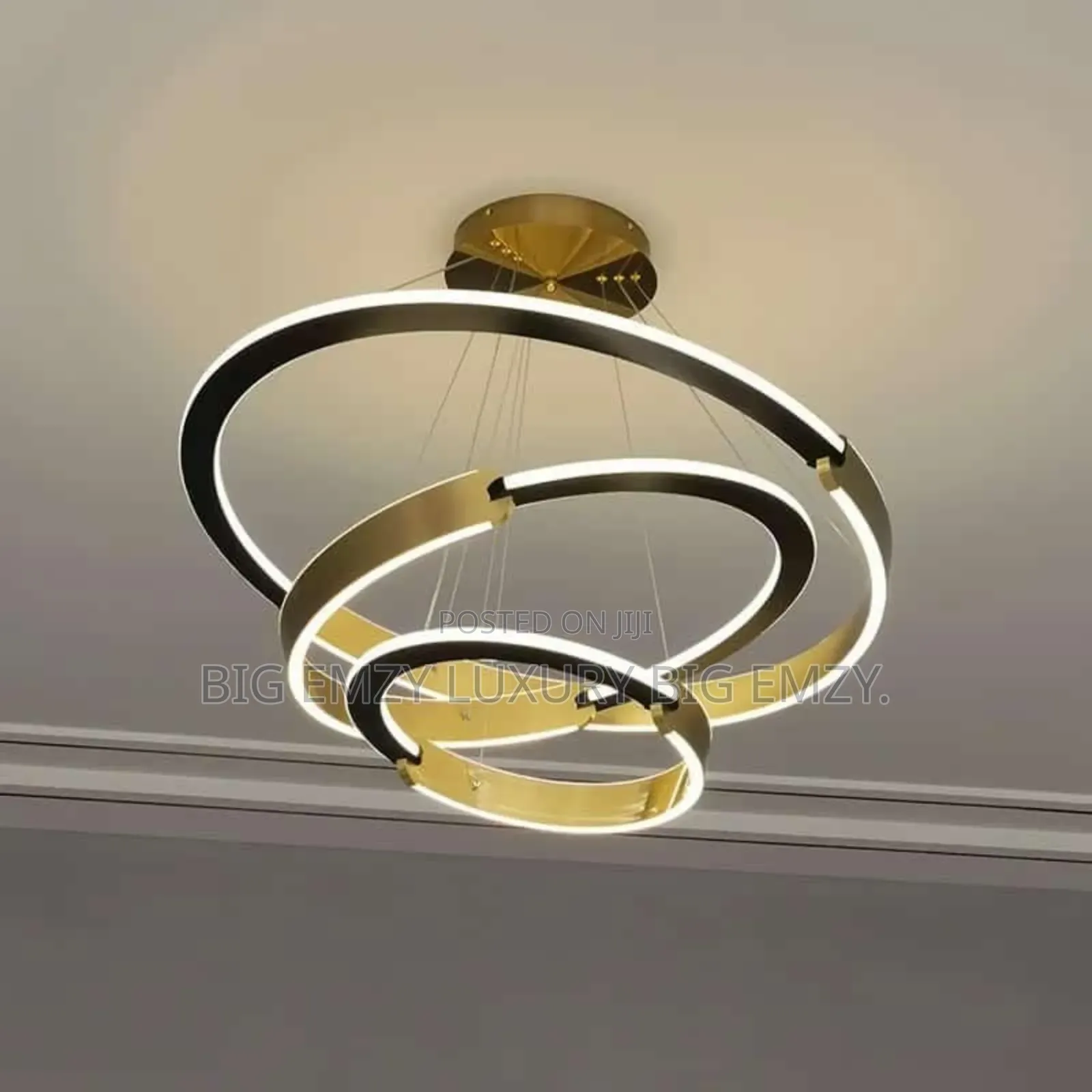 Modern Led Ring Chandelier 3-Ring Led Pendant Light.