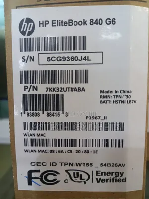 New Laptop HP EliteBook 840 G6 16GB Intel Core I7 SSD 512GB