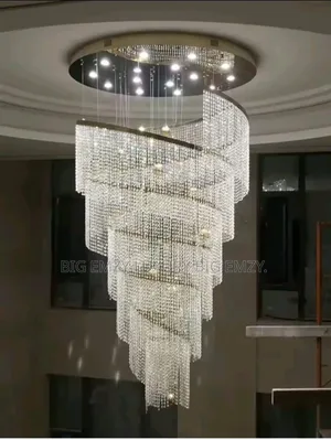 Spiral Crystal Chandelier.
