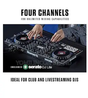 Numark Ns4fx – 4-Channel Dj Controller, Touch Jog Wheels With Display