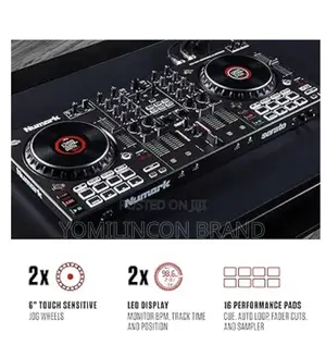 Numark Ns4fx – 4-Channel Dj Controller, Touch Jog Wheels With Display