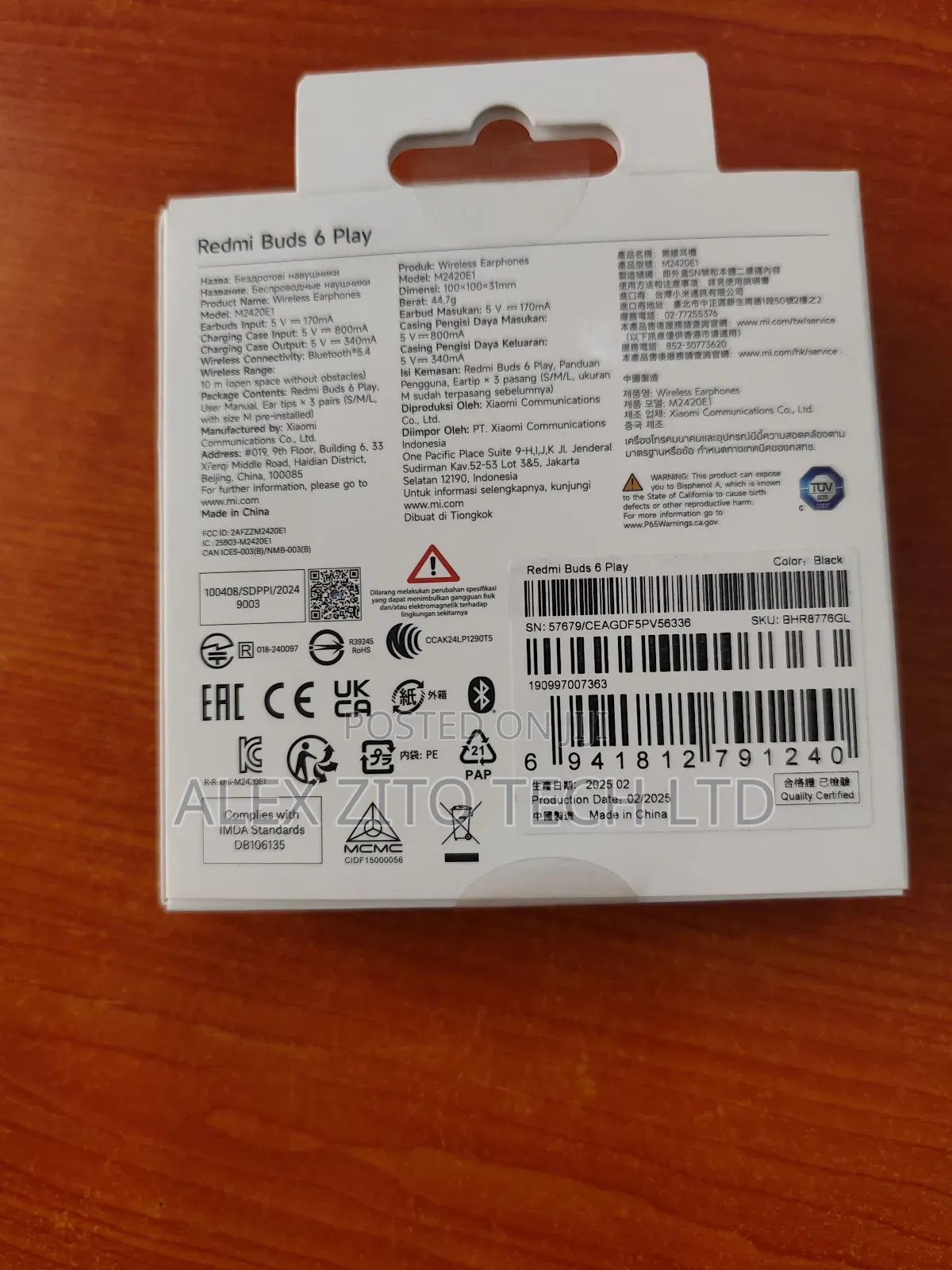 Redmi Bud's 6play