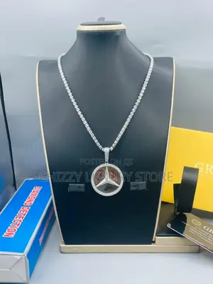 VVS Moissanite Diamond Quality Luxury Men Mercedes Benz Chain