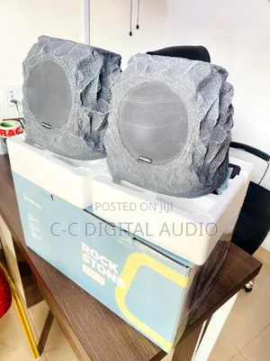 Pair of Solar Rock Outdoor Speaker