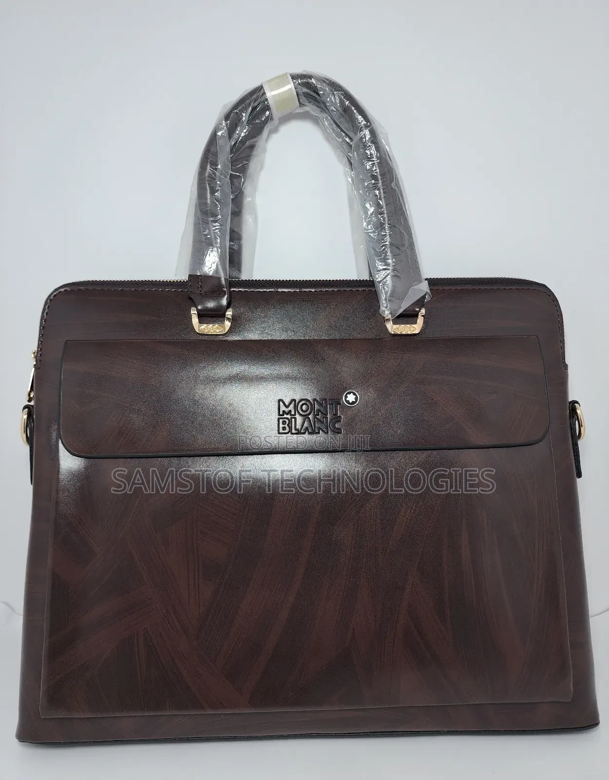 Mont Blanc Leather Bag For Office Use