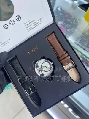 Tomi 2 Strap Quality Leather Watch Perfect for Gift