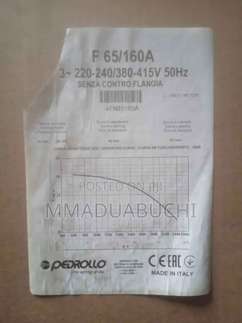 20hp Pedrollo Surface Pump