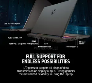 New Laptop MSI Vector 16 HX AI A2XWIG 16GB Intel Core Ultra 7 SSD 512GB