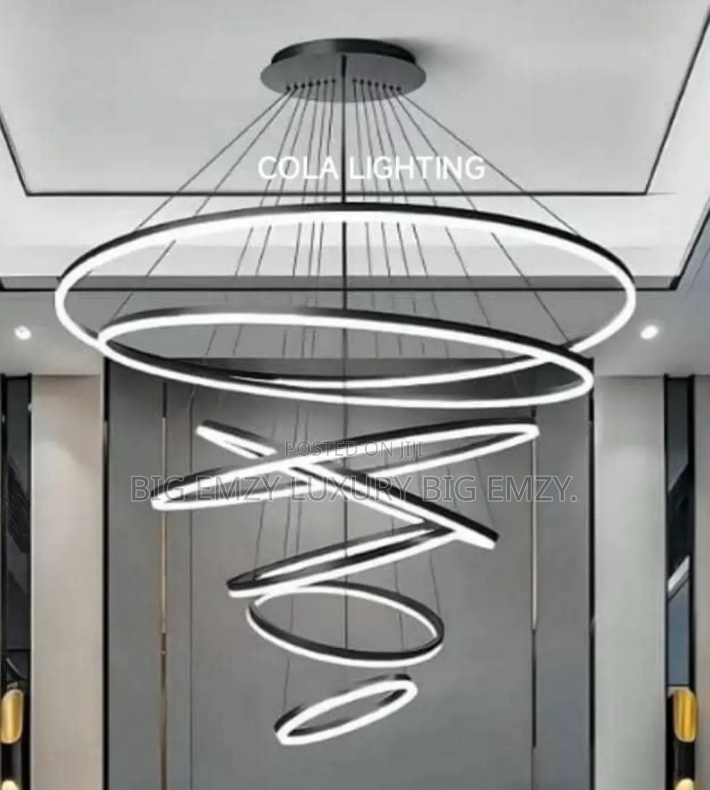 Modern Led Ring Chandelier or Adjustable Rings Pendant Chandelier