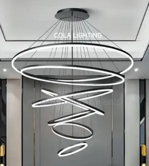 Modern Led Ring Chandelier or Adjustable Rings Pendant Chandelier