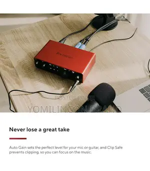 Focusrite Scarlett 2i2 4th Gen Usb Audio Interface for Recording,
