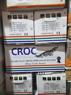 200arh 12v Croc Gel Battery