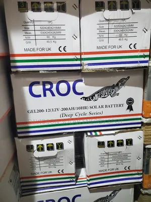 200arh 12v Croc Gel Battery