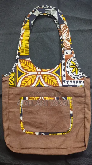 Jean and Ankara Tote Bags