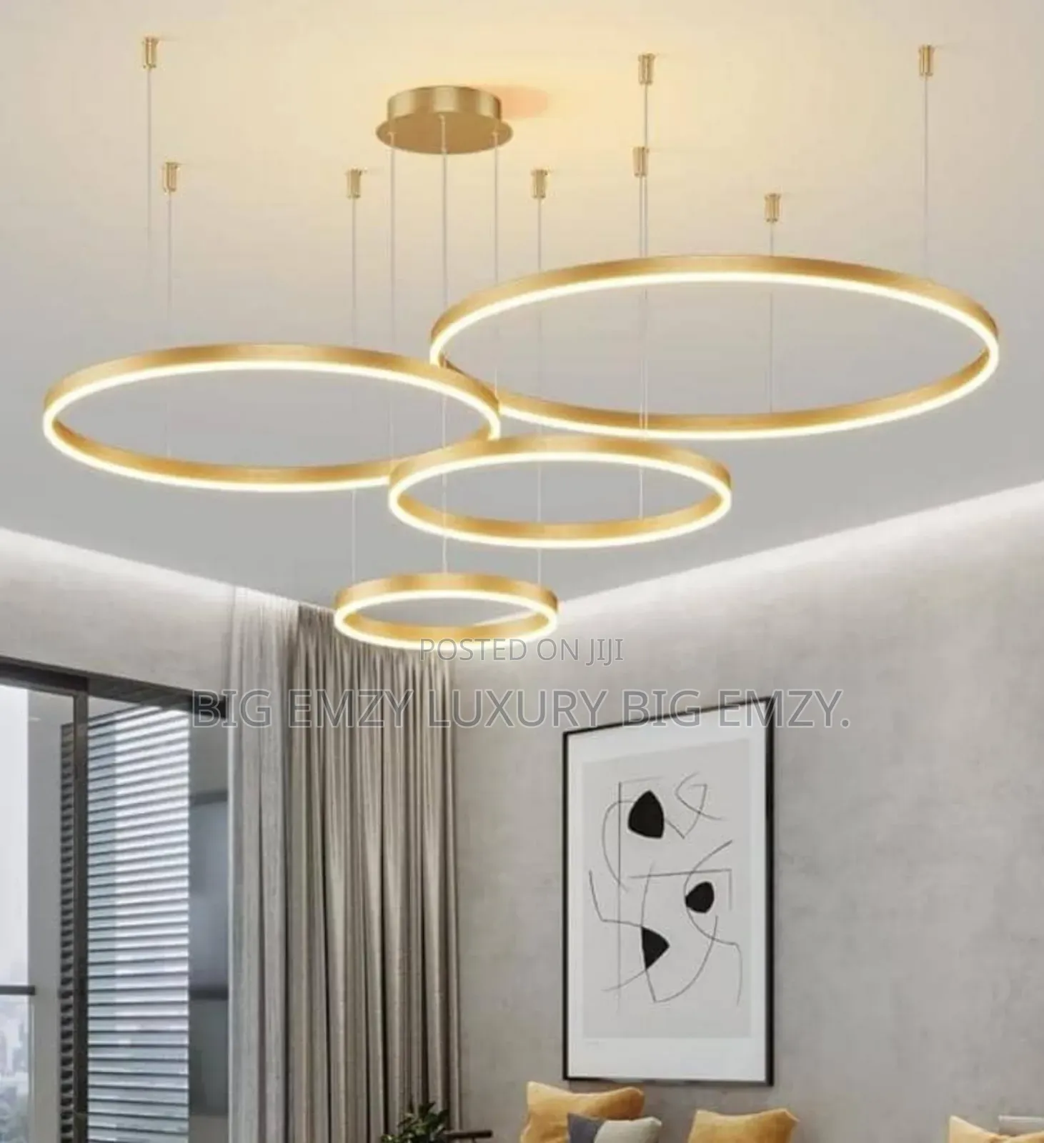 Modern Led Ring Chandelier .