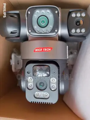 V380 Triple Lens 4g, 9mp PTZ Solar Camera