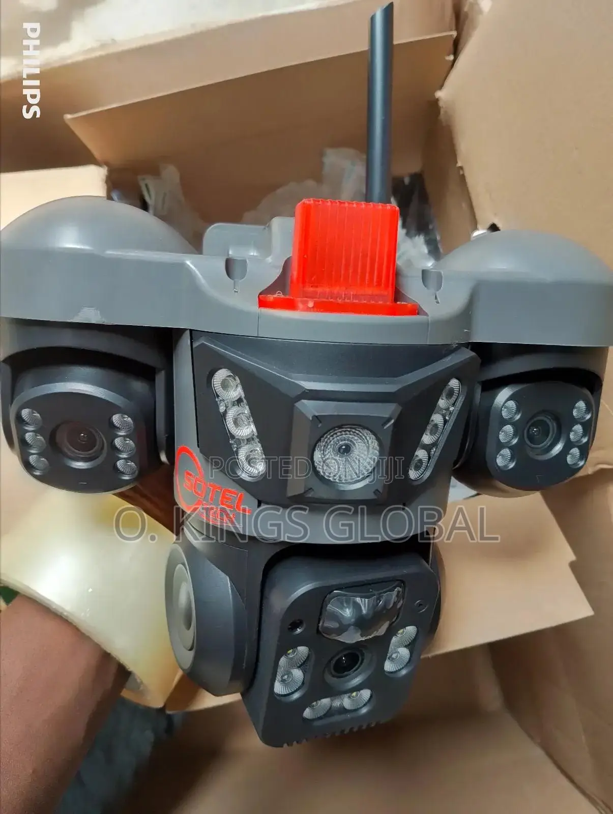 V380 Triple Lens, 9mp 4g, 2way Audio PTZ Solar Camera