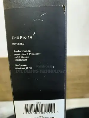 New Laptop Dell Pro 14 16GB Intel Core Ultra 7 SSD 256GB