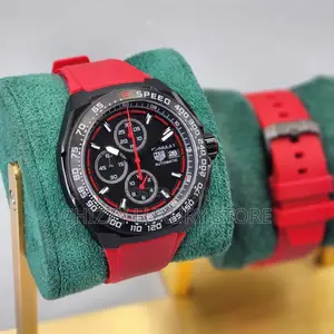Tag Heuer Quality Luxury Men Chronograph Rubber Strap Wristwatch
