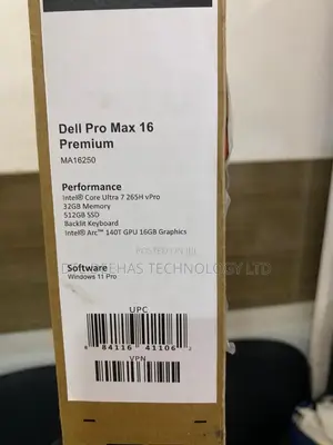 New Laptop Dell Pro Max 16 32GB Intel Core Ultra 7 SSD 512GB
