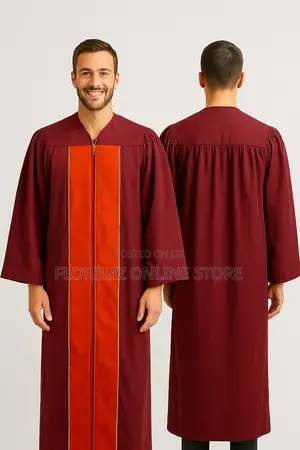 Maroon Majesty Choir Robe for Christmas Rental