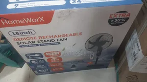 Rechargeable Fan 18" With 30w Solar Panel