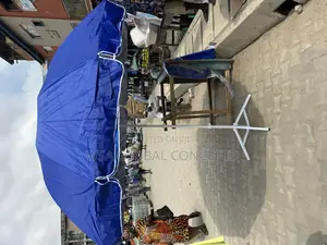 60” Garden Sun Umbrella With Complete Stand