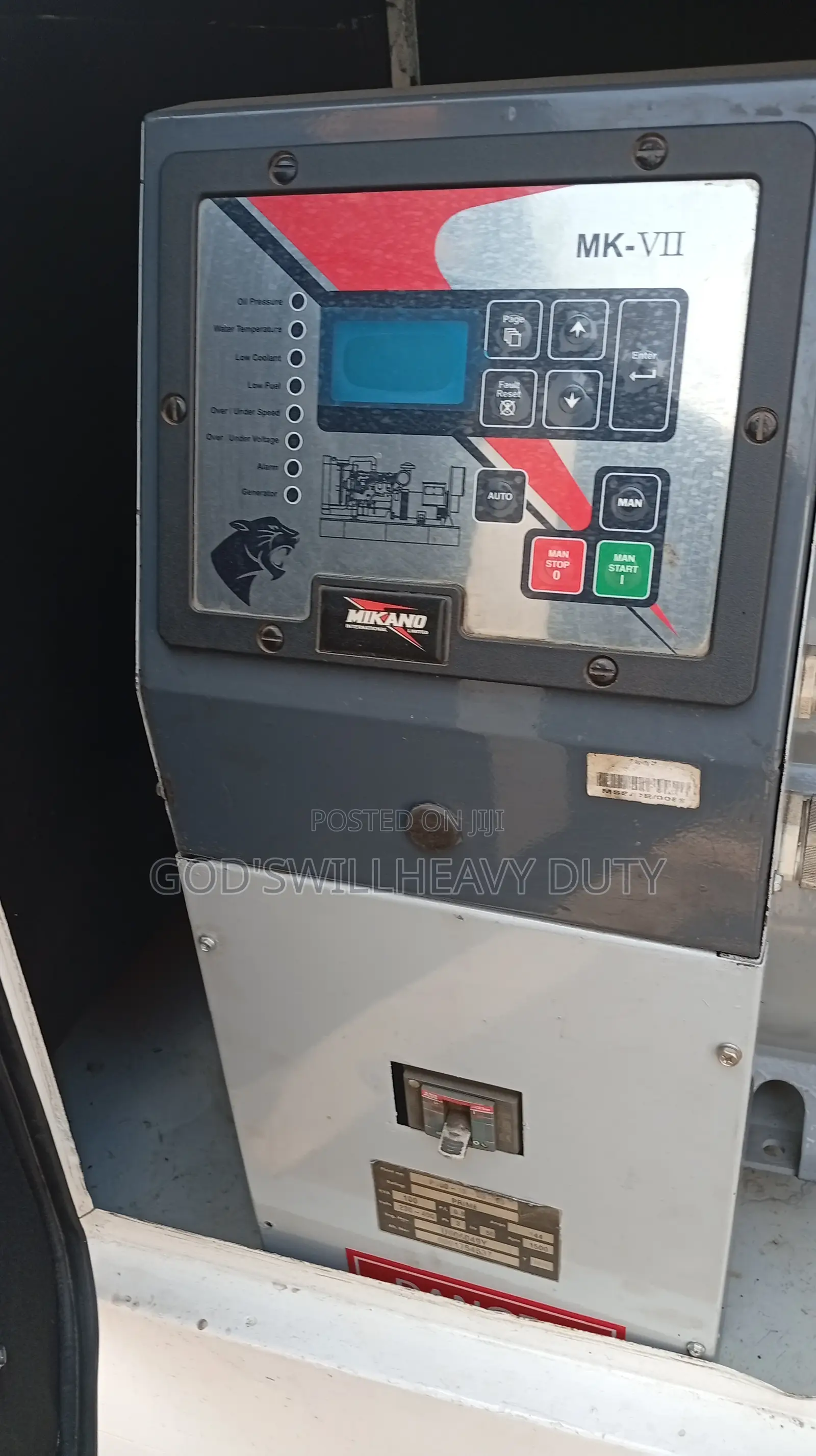 100kva First Grade Fairly Used Mikano Soundproof Generator