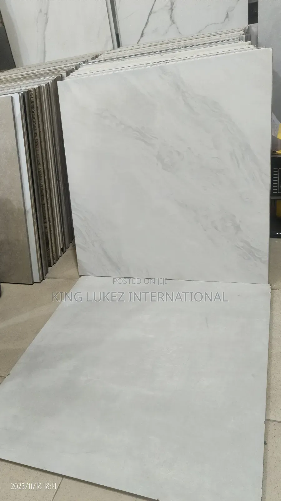 Glossy and Matt Tile Grey Combo for Wall and Floor.