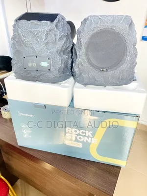 Rock Outdoor Solar Speaker Pair