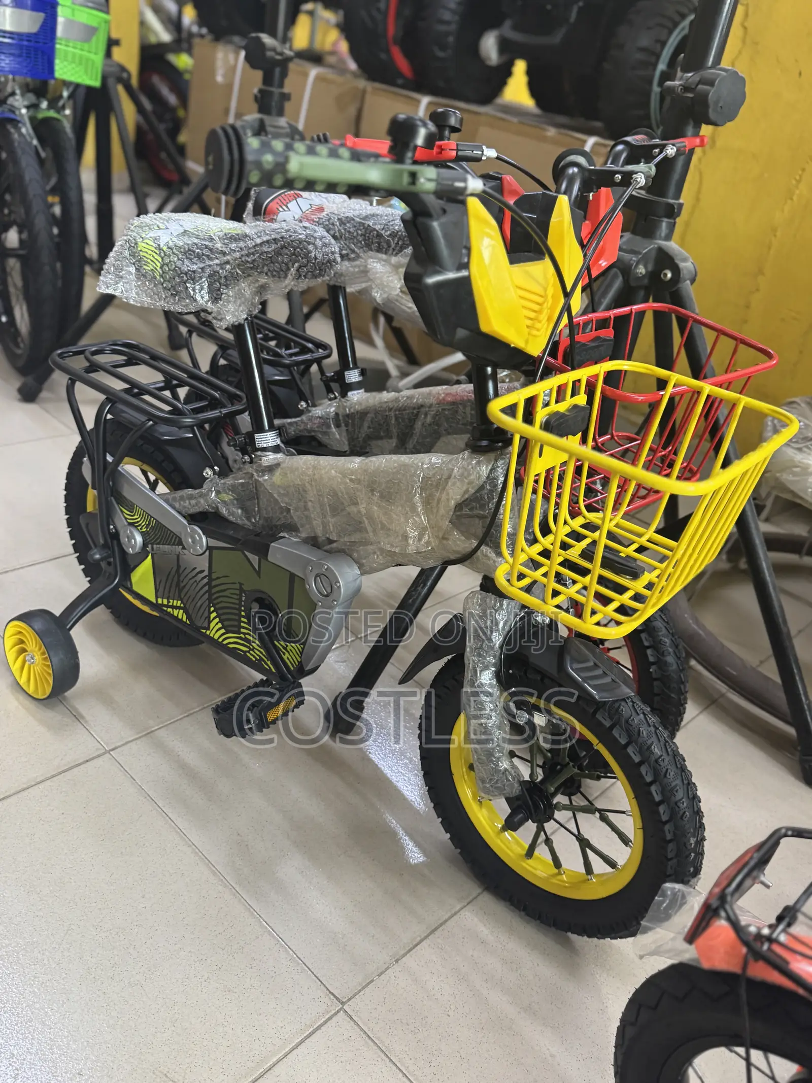 12” Children Authentic Bicycle With Iron Carrier