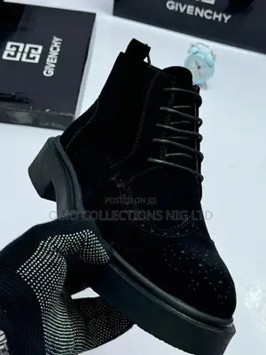 Luxury Black Suede Givenchy Men’S Shoe – Fully Boxed