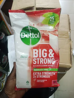 Dettol Big and Strong Kitchen Cleaning Wipes (25 × 6)