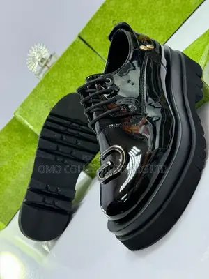 Luxury Black Patterned Leather Men’S Shoes – Fully Boxed