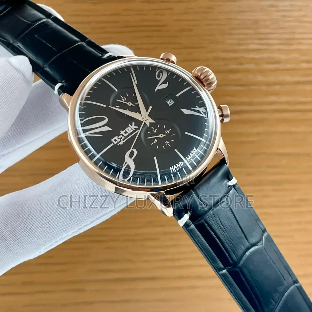 Q-Tek Quality Luxury Men Automatic Engine Wristwatch