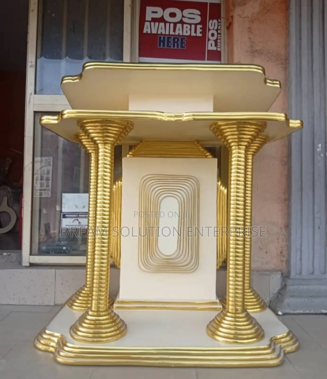Church Pulpit With Two Sides Pillar