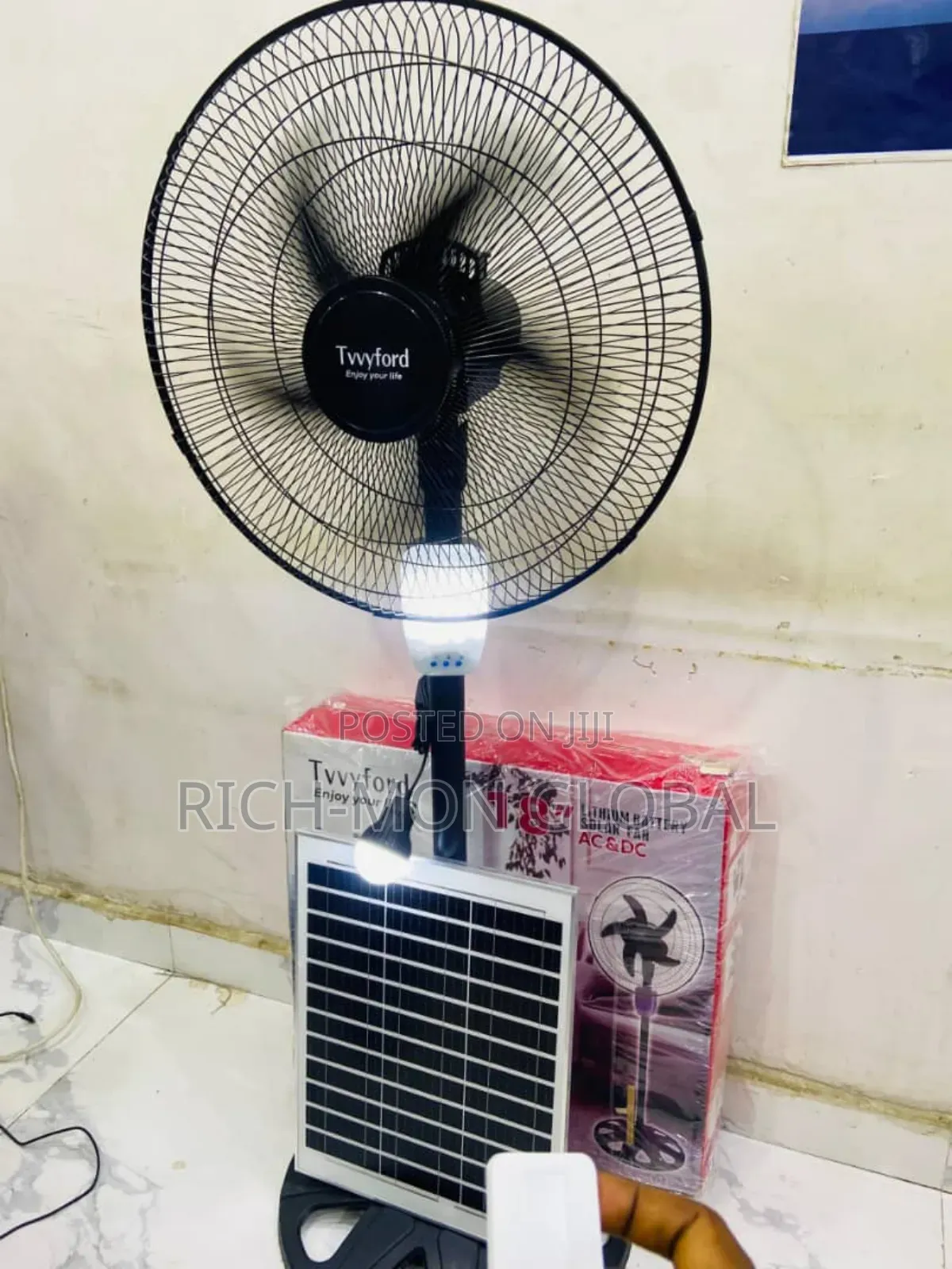 Ac and Dc Solar Fan Available