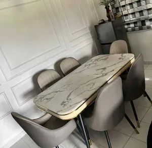Standard Dining Table With Six Chairs